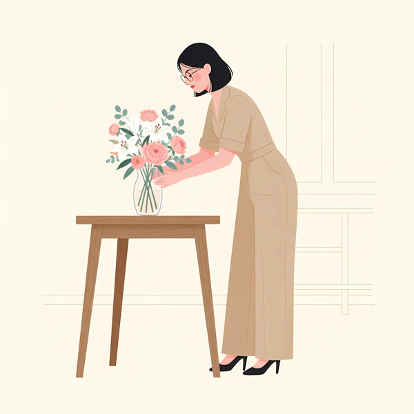 Flower Arrangement Scene