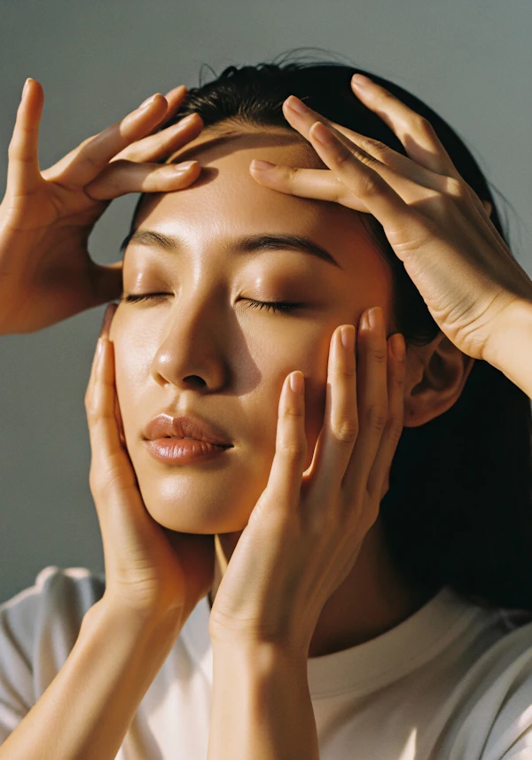 Serene Hands Portrait