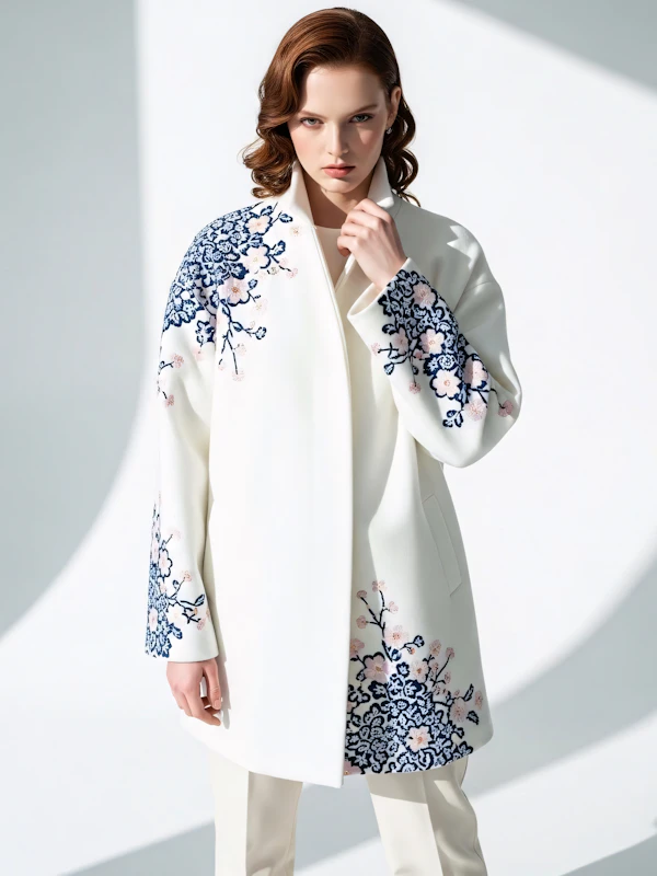 Elegant Floral Coat