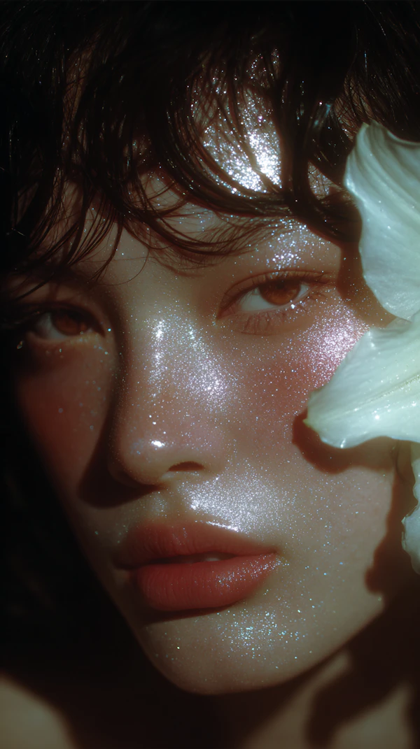 Glittery Makeup Portrait