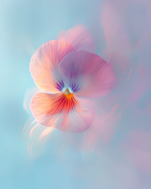 Ethereal Pansy Close-Up