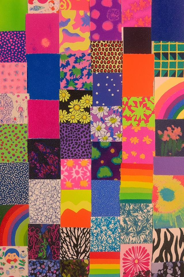Colorful Pattern Collage