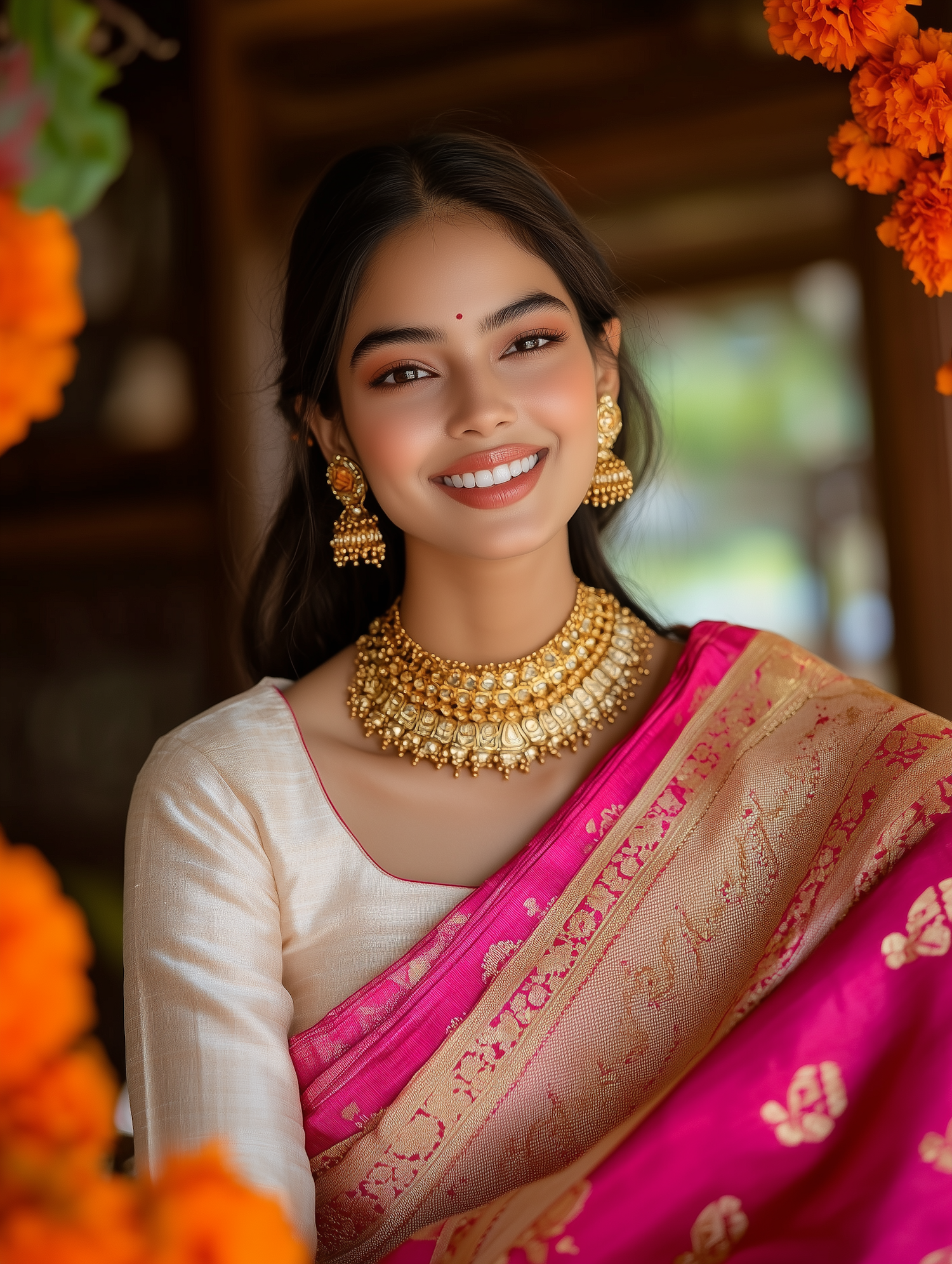 Woman in Traditional Attire