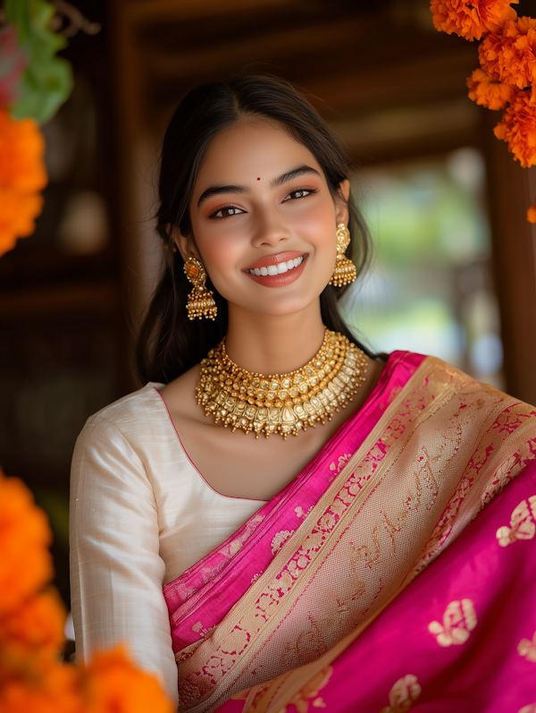 Woman in Traditional Attire