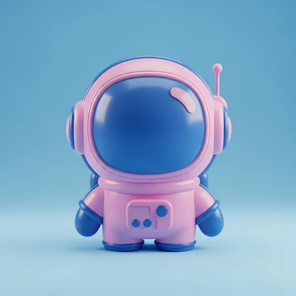 3D Astronaut Illustration
