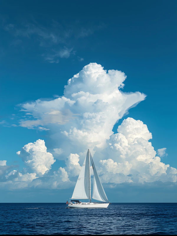 Sailboat on Calm Ocean