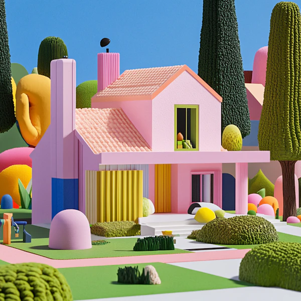 Whimsical House Illustration