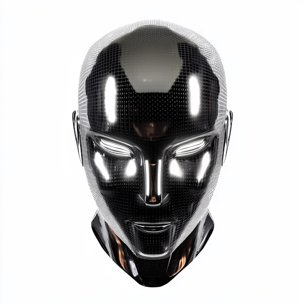 Futuristic AI Face