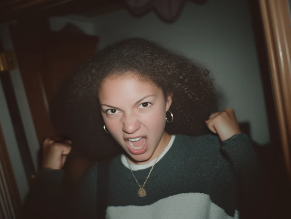 Dynamic Woman Portrait