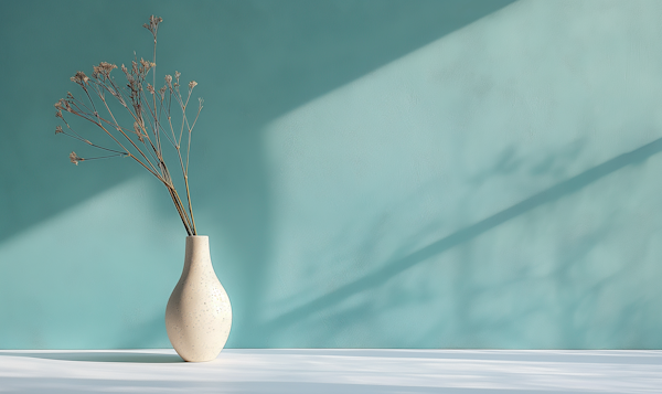 Minimalist Vase and Dried Botanicals