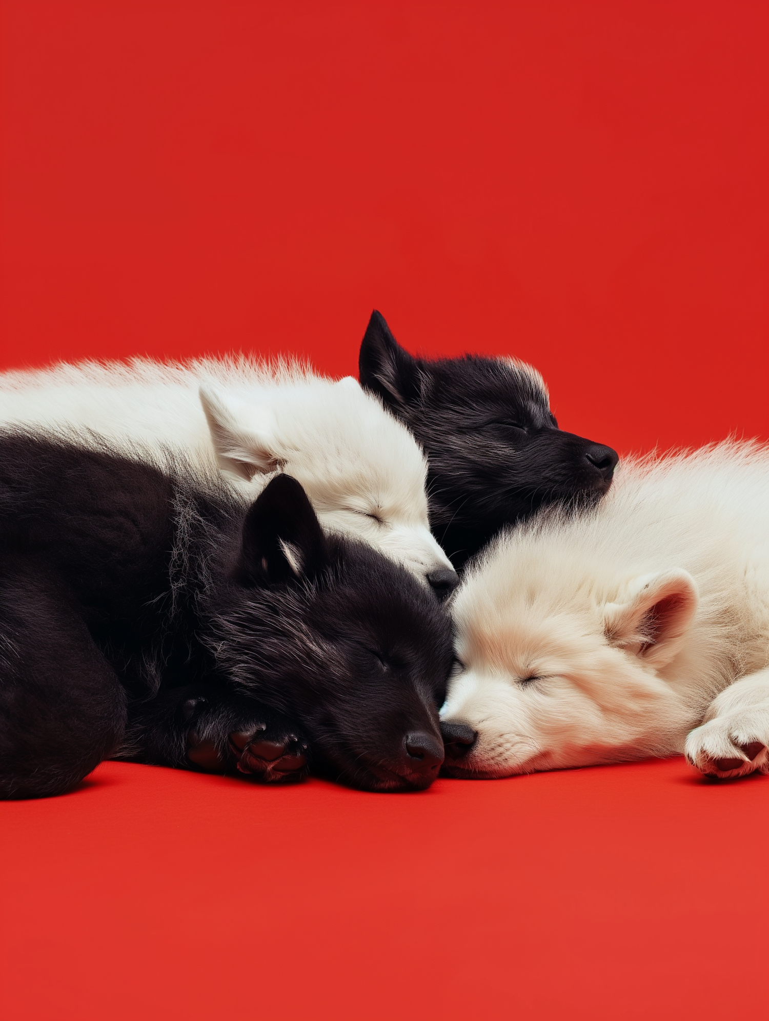 Three Sleeping Puppies