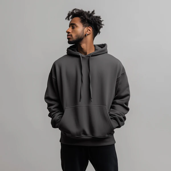 Young Man in Hoodie