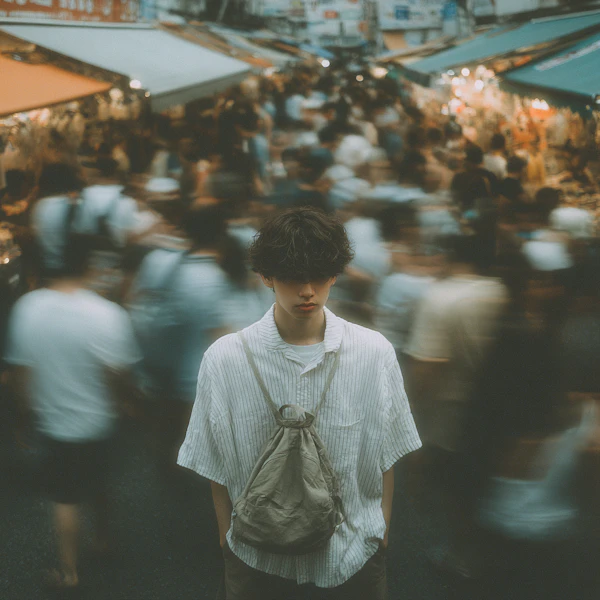 Market Scene Portrait