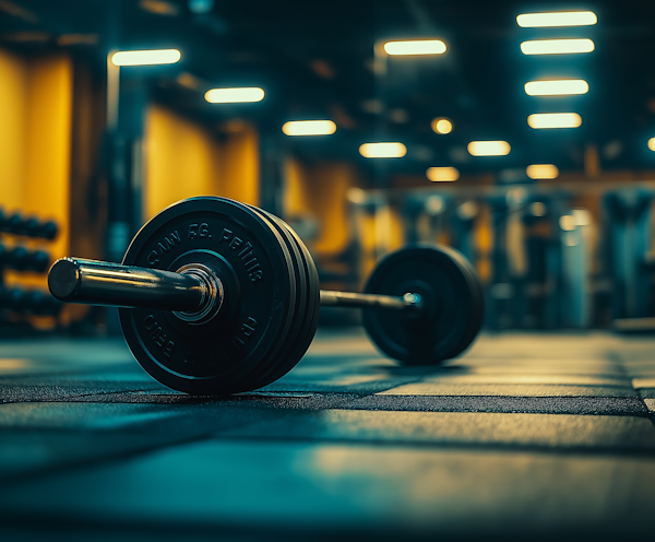 Gym Barbell Close-Up