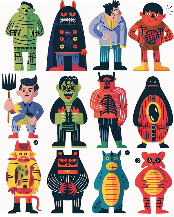Cartoonish Characters Collection
