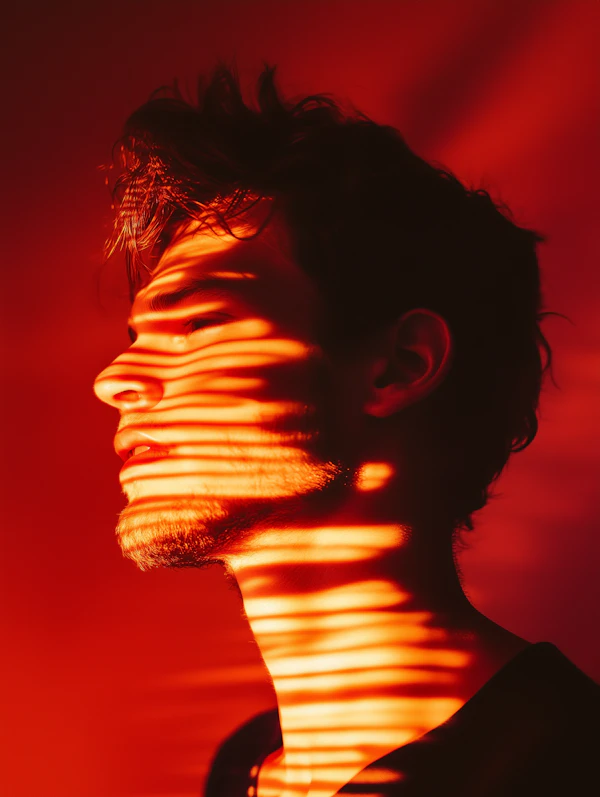 Dramatic Red Portrait