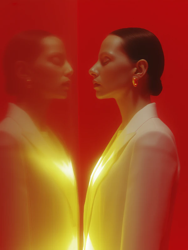 Modern Reflective Portrait