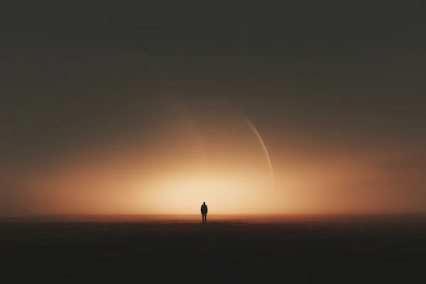Surreal Solitary Scene