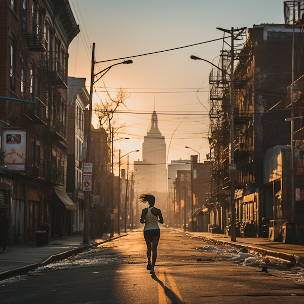 Golden Hour Urban Jog