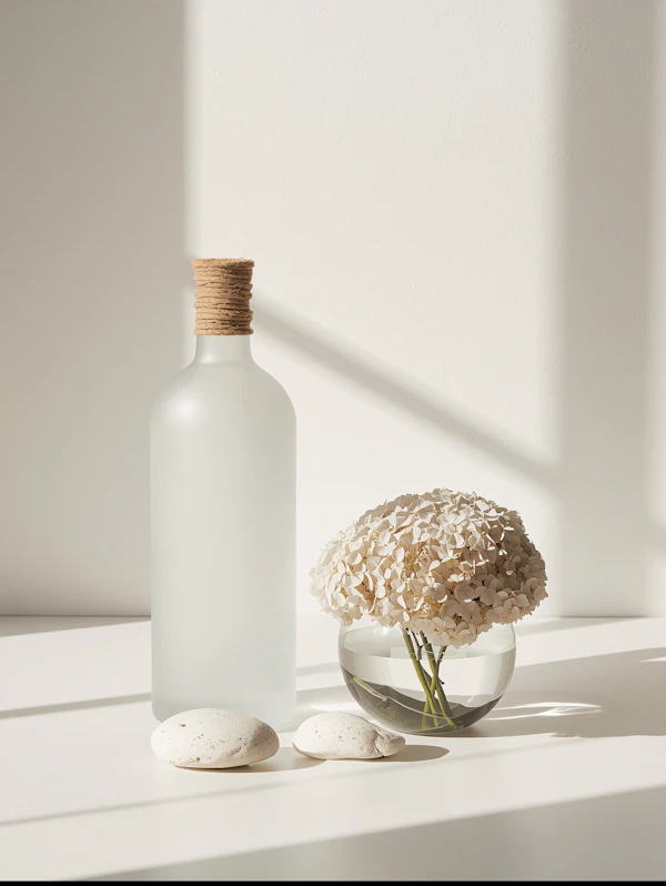 Minimalist Floral Scene