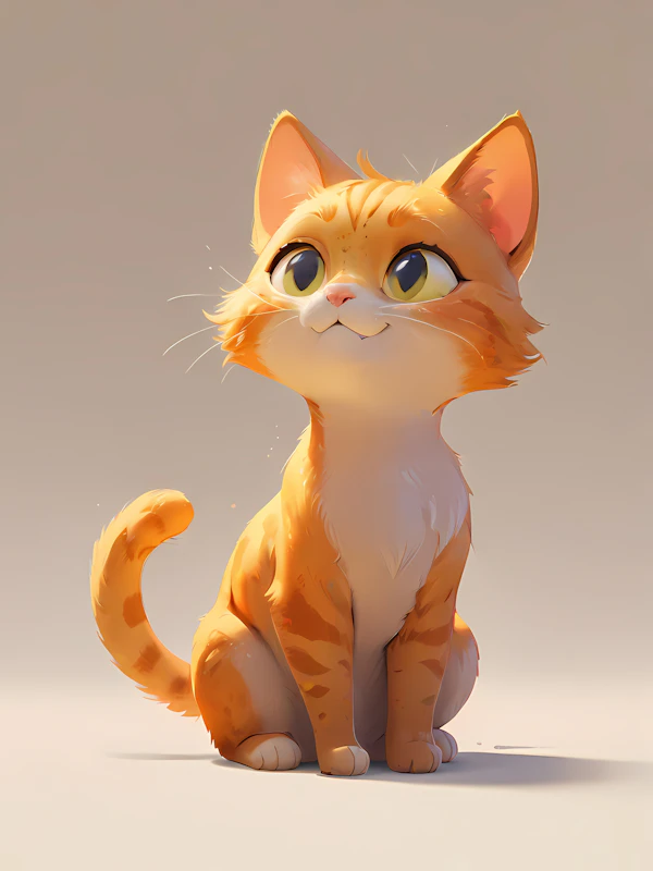 Orange Tabby Cat Art