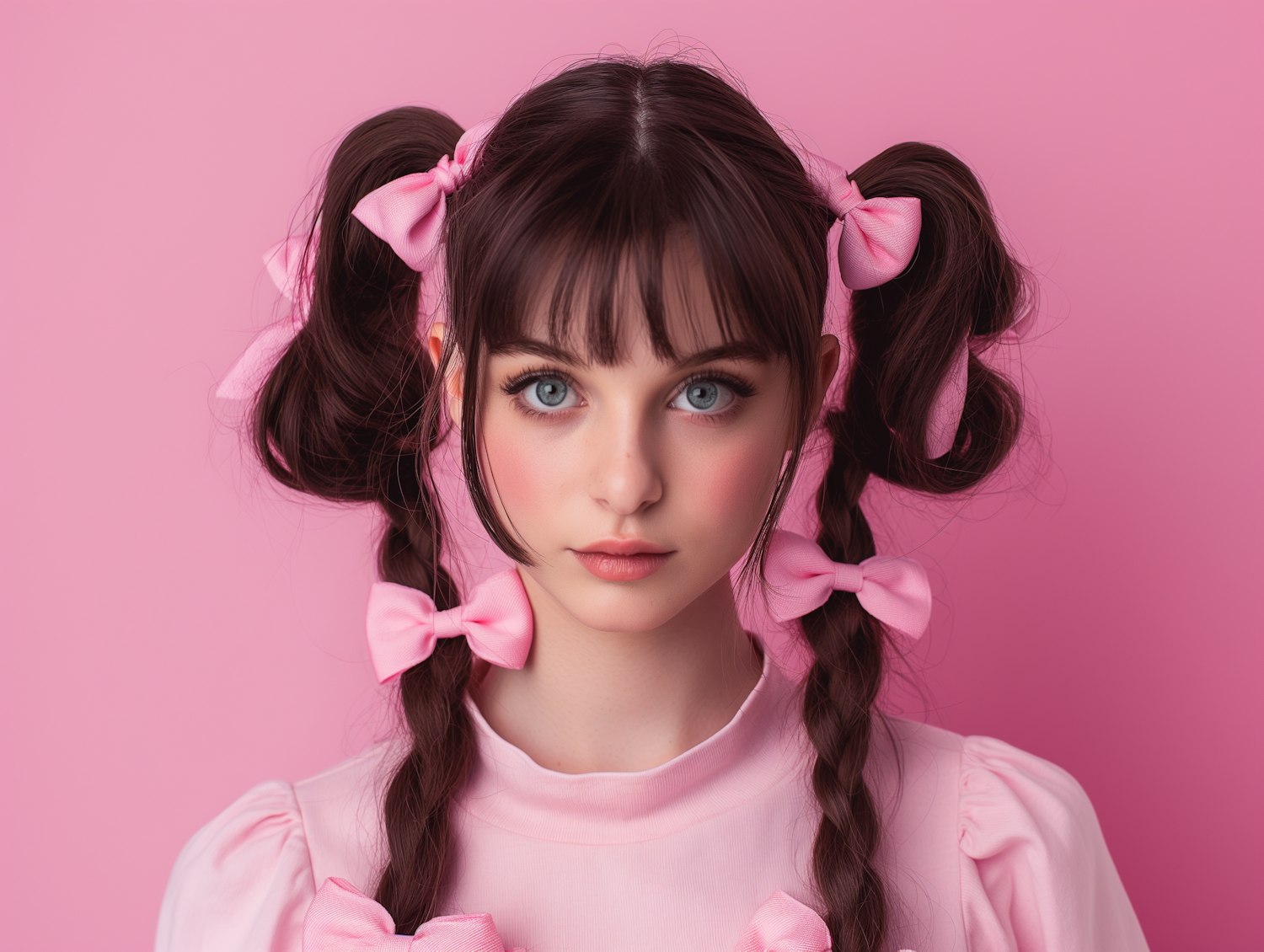 Dreamy Pink Youthful Portrait