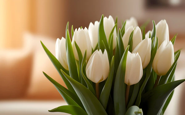 White Tulip Bouquet