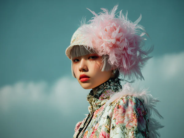 Elegant Floral Portrait