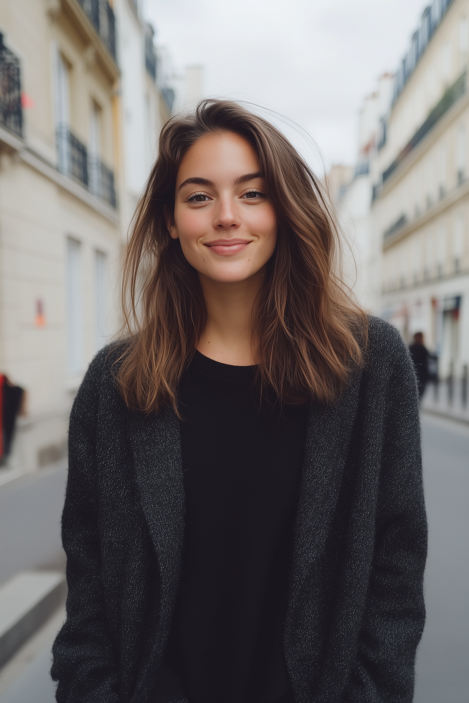 Young Woman on City Street