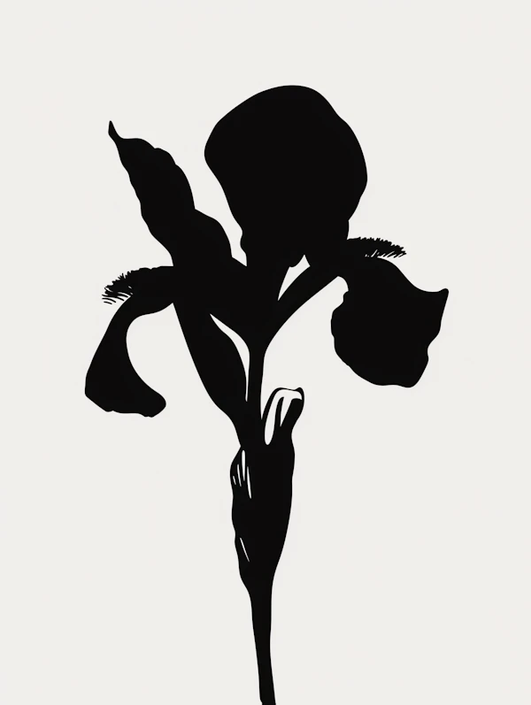 Minimalist Flower Silhouette