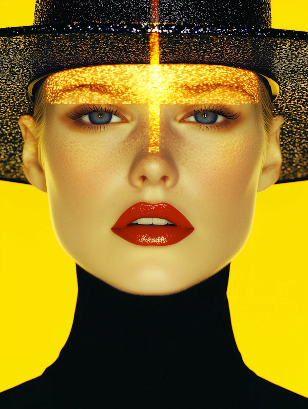 Golden Cross Portrait