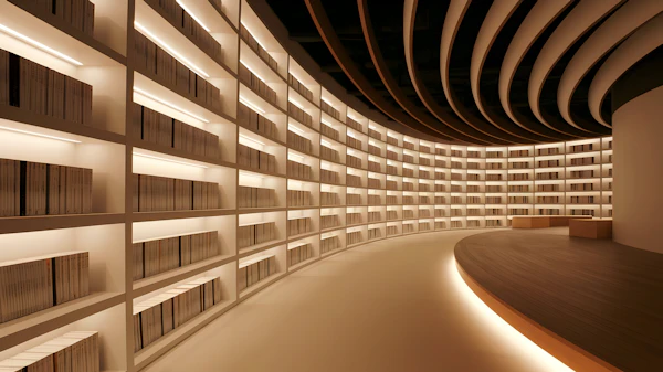 Modern Minimalist Library