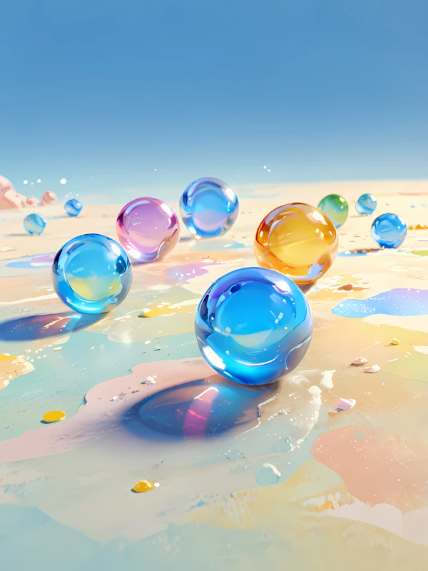 Surreal Colorful Spheres