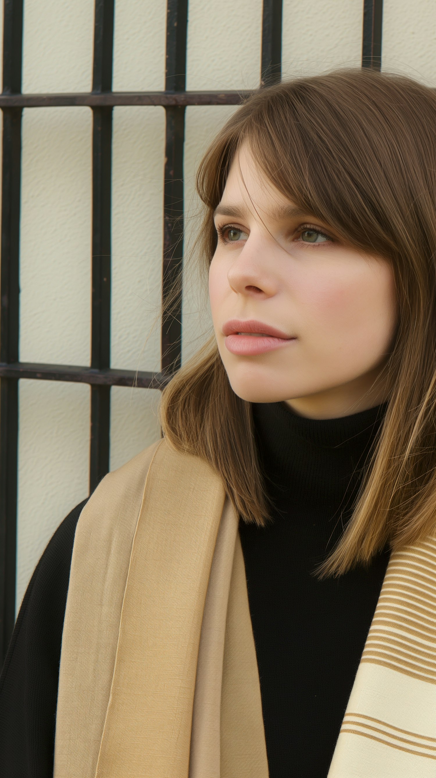 Contemplative Young Woman by Window