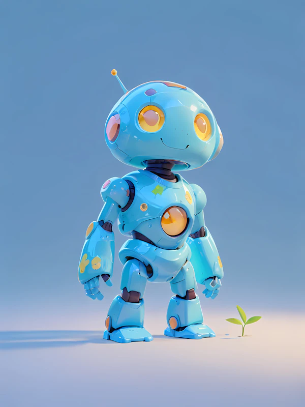 Futuristic Robot Scene