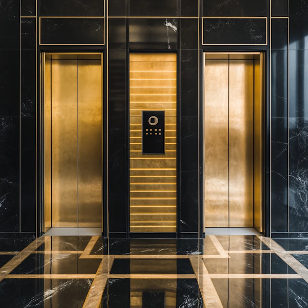 Luxurious Elevator Lobby