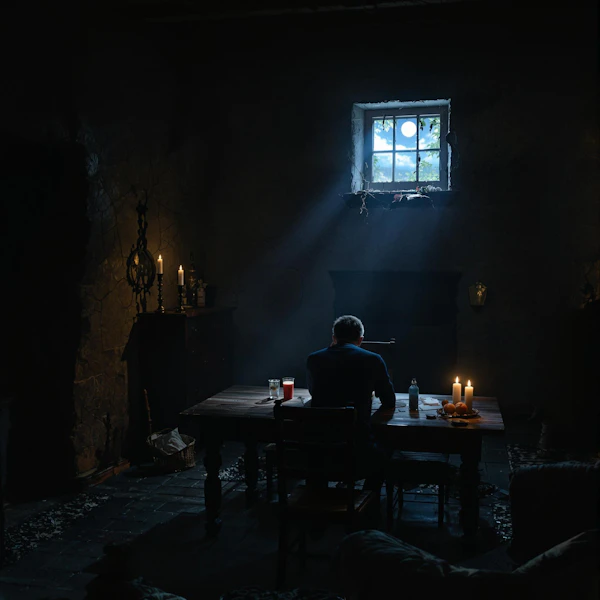 Rustic Candlelit Room