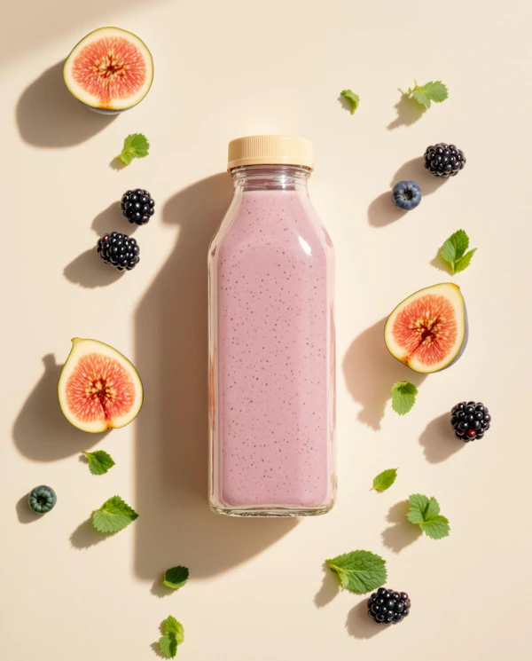Pink Smoothie Composition
