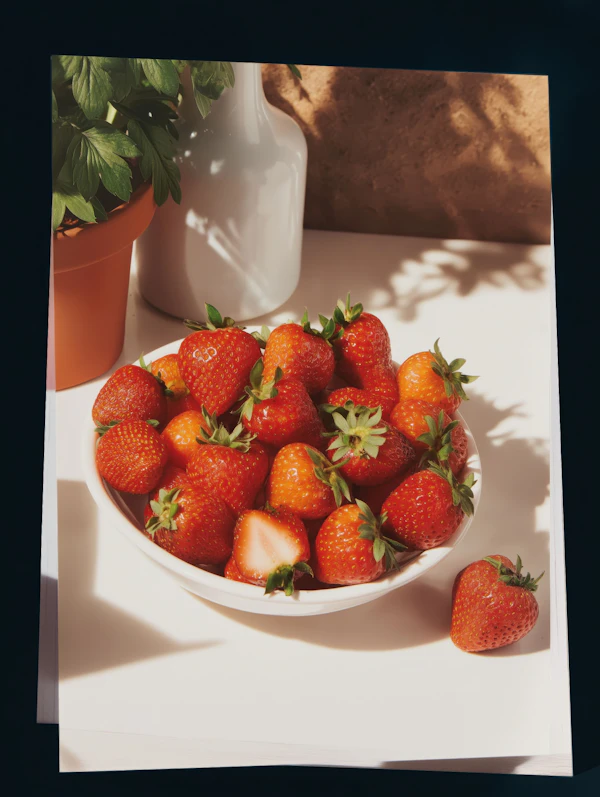 Fresh Strawberries Scene