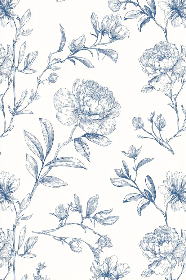 Blue Floral Pattern