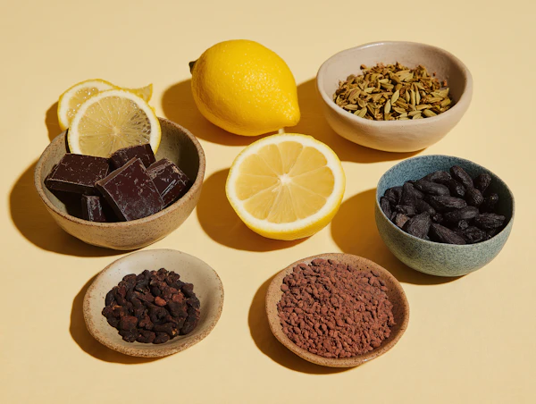 Lemon and Ingredients Display