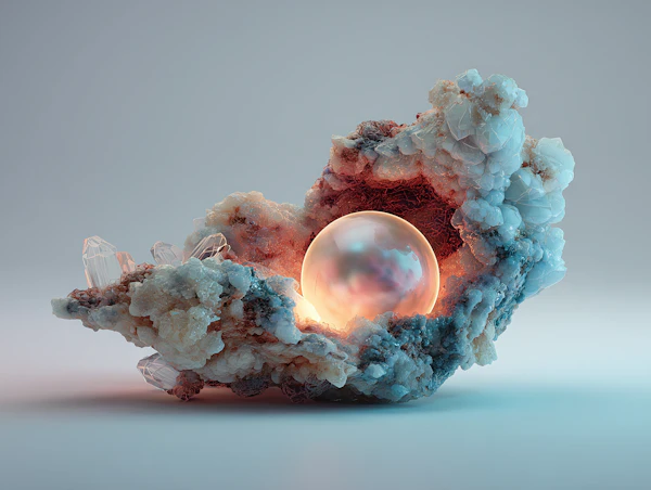 Crystalline Geode Sphere