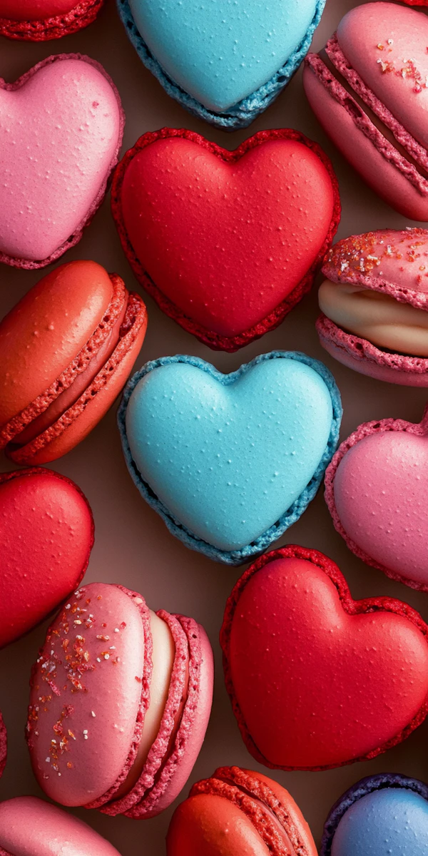 Heart-Shaped Macarons