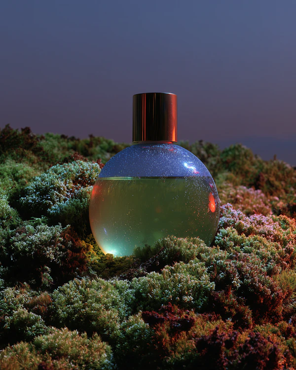 Golden Bottle on Moss