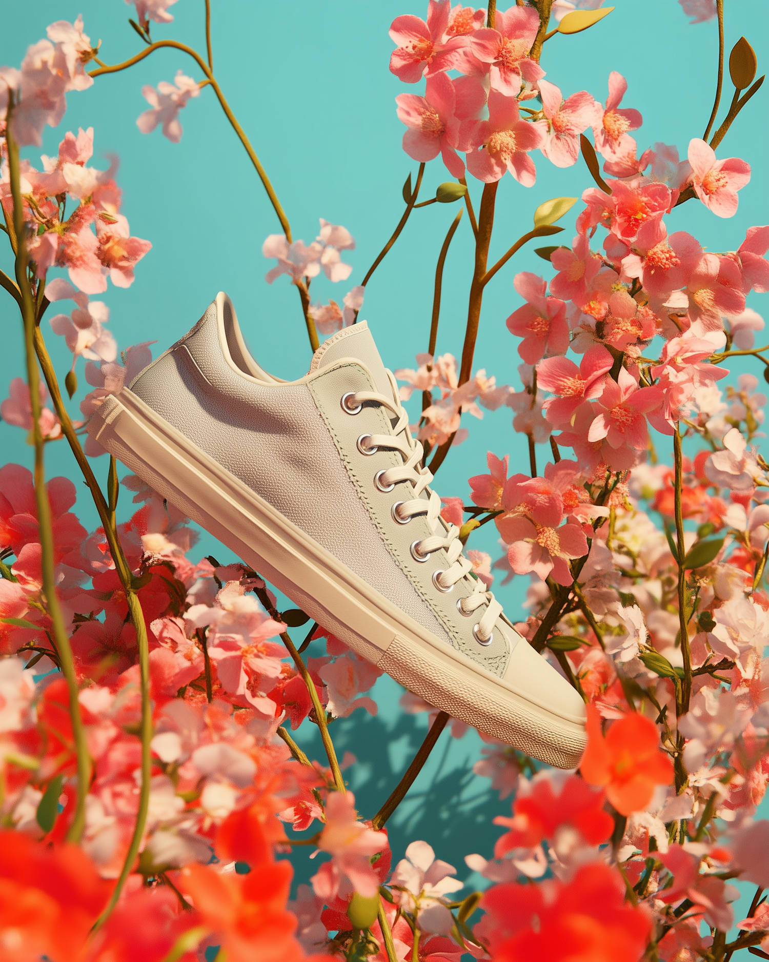 Sneaker with Flowers