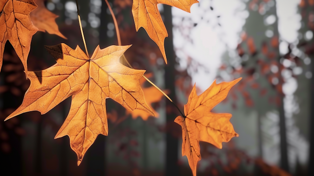 Autumn Leaves Close-Up