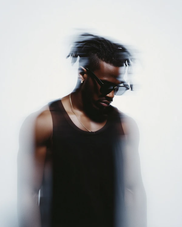 Man in Motion Blur