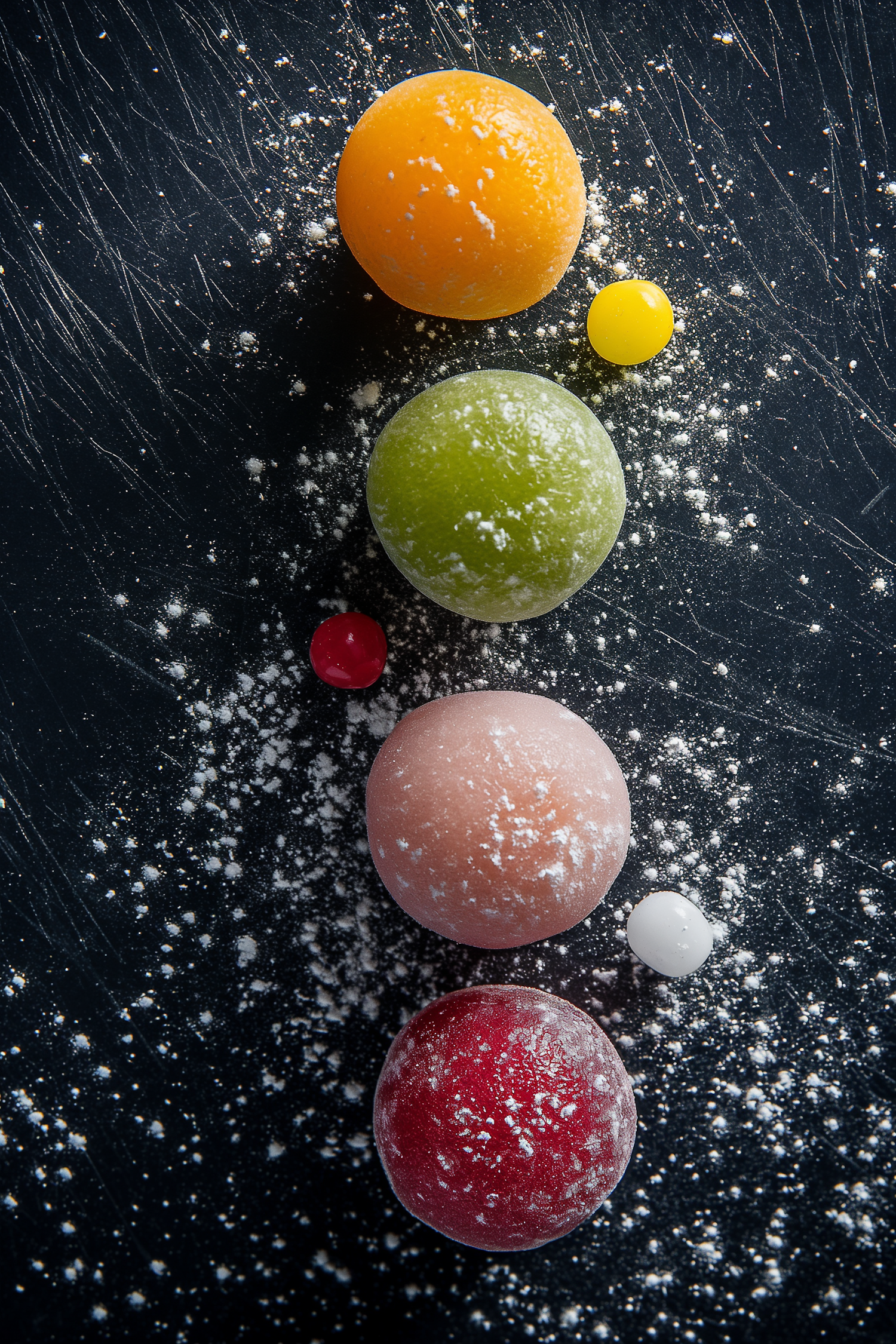 Colorful Mochi Ice Cream Assortment