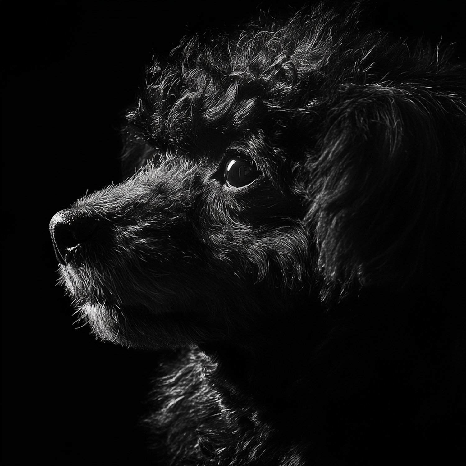 Dramatic Poodle Profile