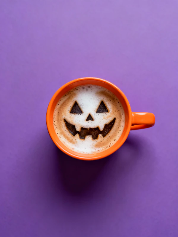 Halloween Coffee Art